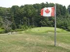 View from the flag at the end of the fifth fairway, used as a target for aiming (63kb)